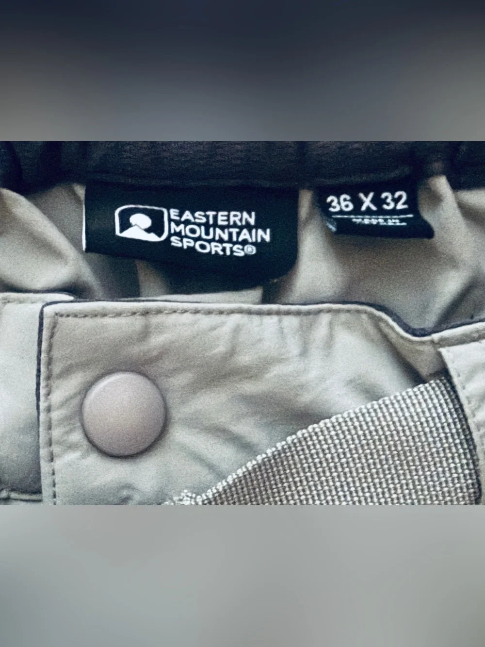 Eastern Mountain Sports Convertible Hiking Pants Light Khaki Men’s Size 36x32